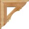 Ekena Millwork Olympic Traditional Rough Sawn Bracket w/ Offset Brace, Western Red Cedar, 8"W x 26"D x 26"H BKT0806X26X26OLY01RWR - alternate 2